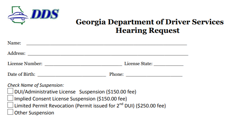DDS 1205 Form Notice Of Pending License Suspension 